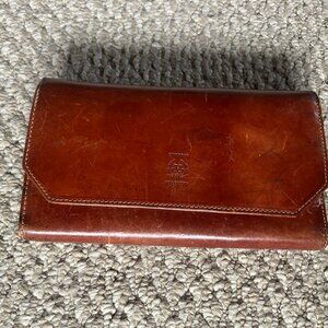 Authentic Emporio Valentini Tri Fold Leather Wallet Coin Purse - Made in Italy